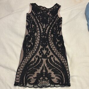 Elegant Black Lace Dress